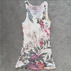 GO jeans Los Angeles floral tank top camisole